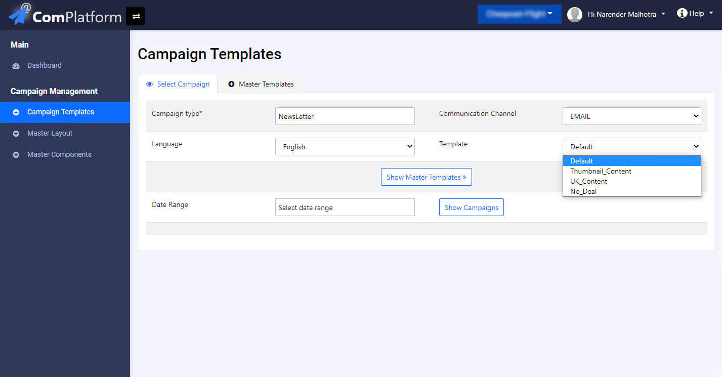 Legacy Communication Platform screen 5