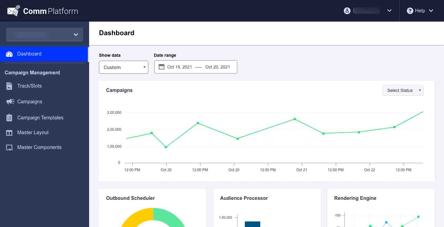 Communication Platform UI — segment rules