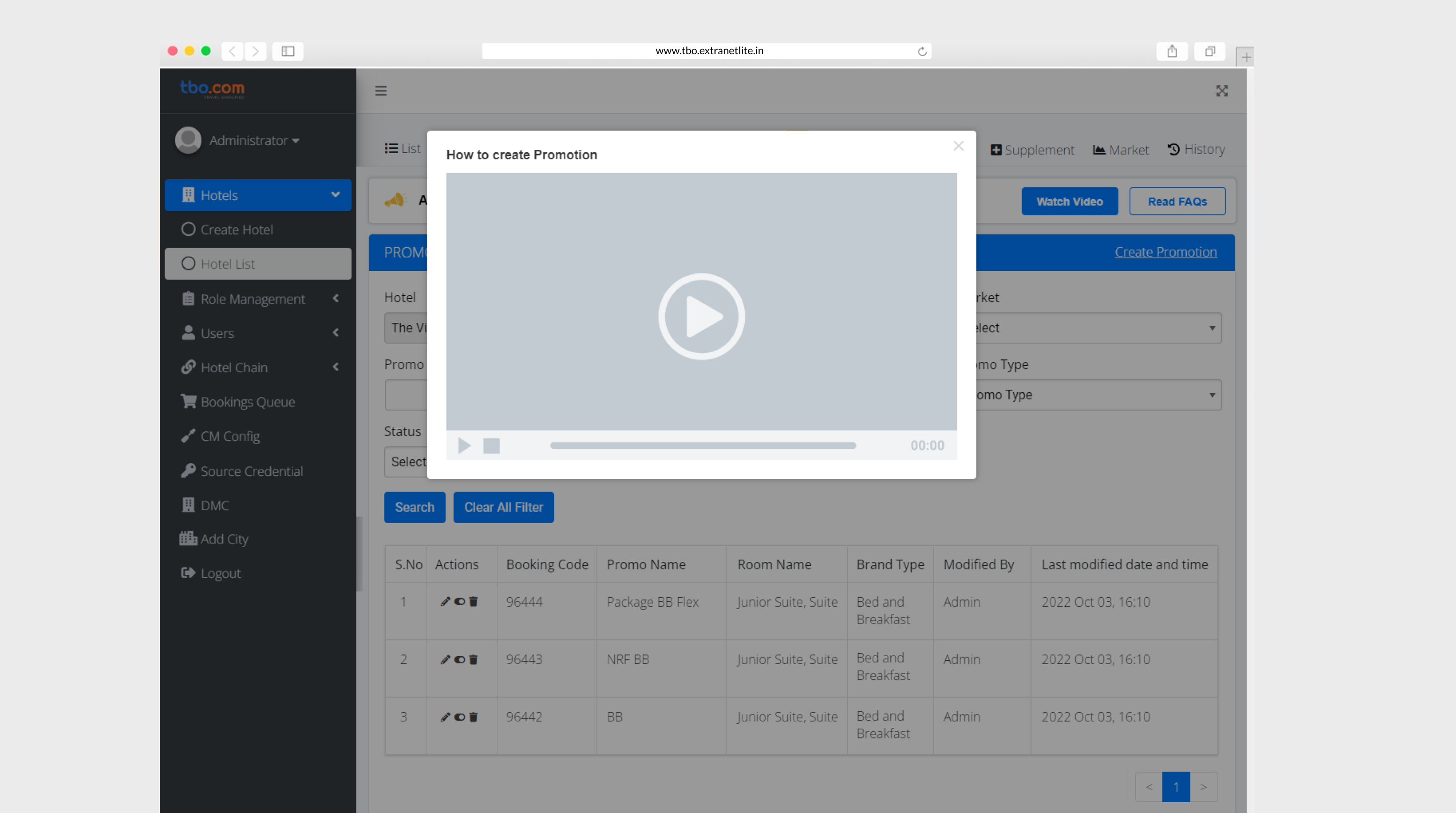 ExtranetLite tutorial storyboard